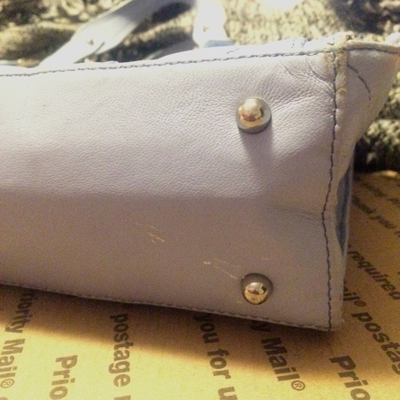 JULIANA COLLEZIONE Quilted sky blue box purse - Picture 5 of 5